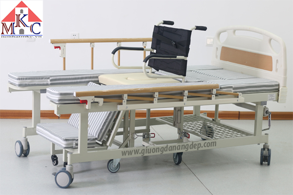Các mẫu giường bệnh nhân đa năng điều khiển bằng tay quay chăm sóc tại nhà